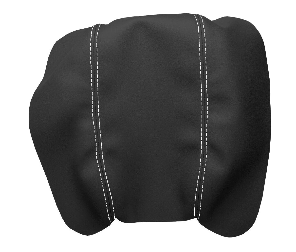 Leather Console Lid Armrest Cover for Chevrolet Malibu (2013–2015) White Stitch