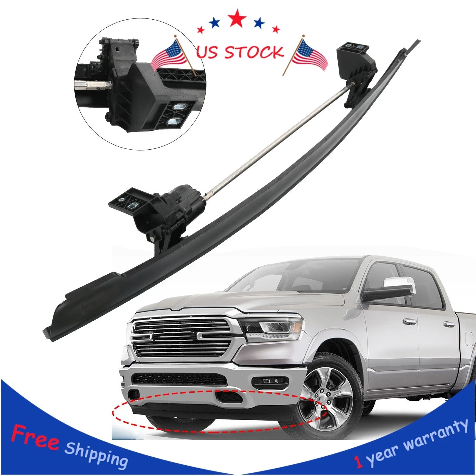 Front Active Air Dam for RAM 1500 (2019–2023)