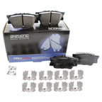 Set of 4 Akebono Rear Brake Pads ACT1212A for Lexus ES350 Pontiac Vibe Toyota Avalon (2007–2019)