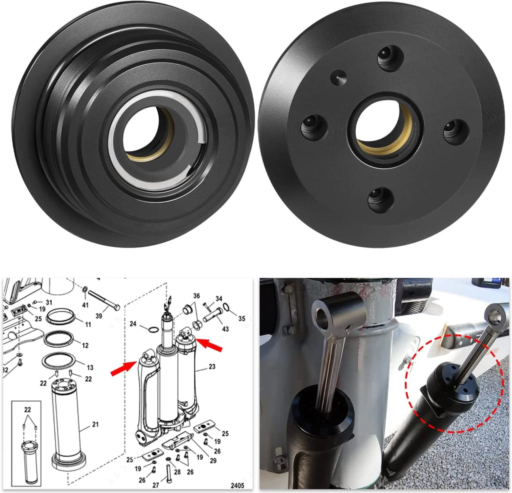 2X Outboard Verado Trim Cap for Mercury Outboard (896157A01, 200-300HP)