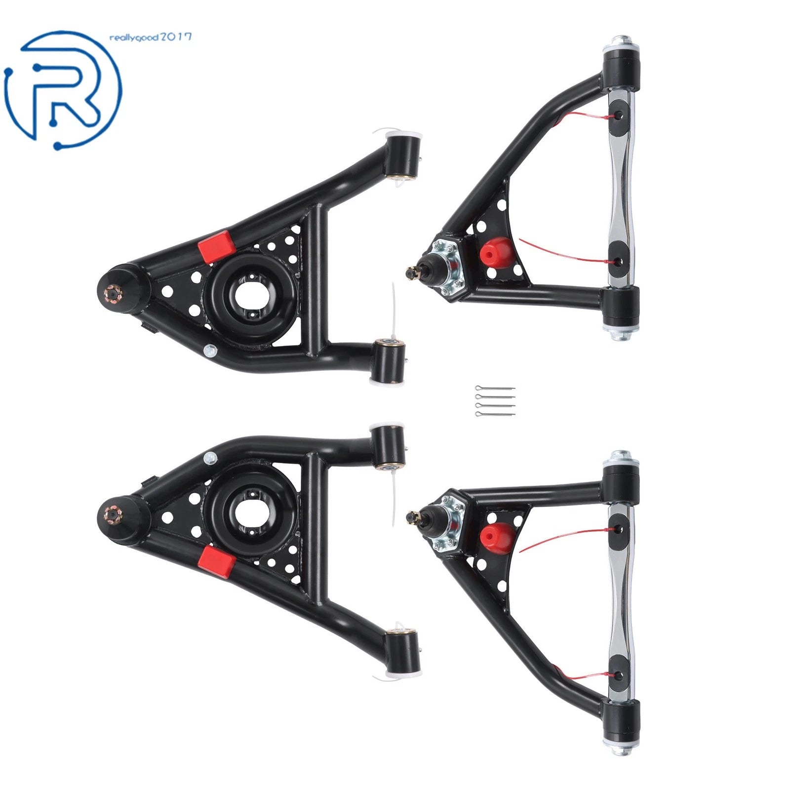 4X Front Upper Lower Control Arm Kit 345264 for Buick Apollo Chevy Camaro (1967–1974)