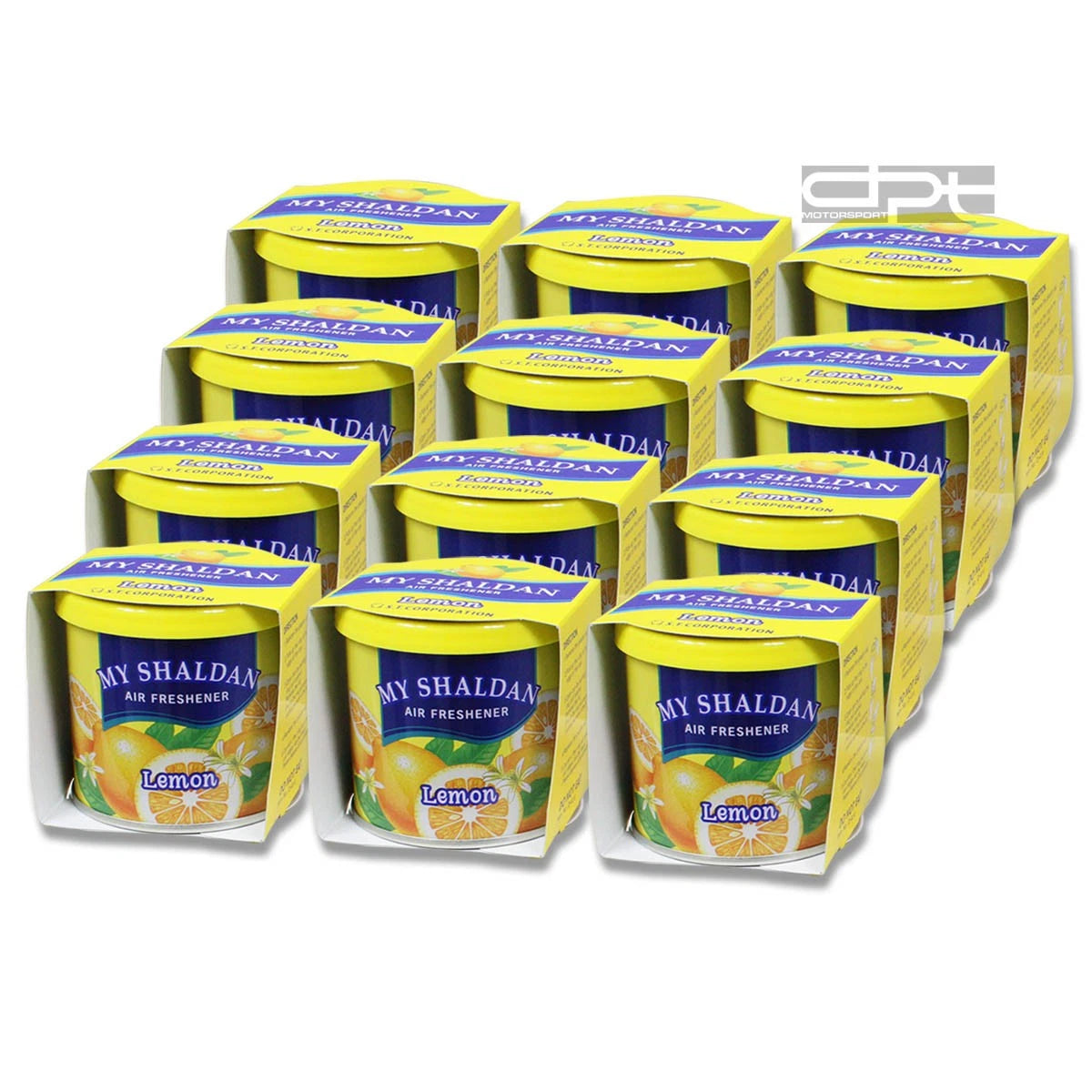 Shaldan Lemon Scent Air Freshener for Car/Office (80g)
