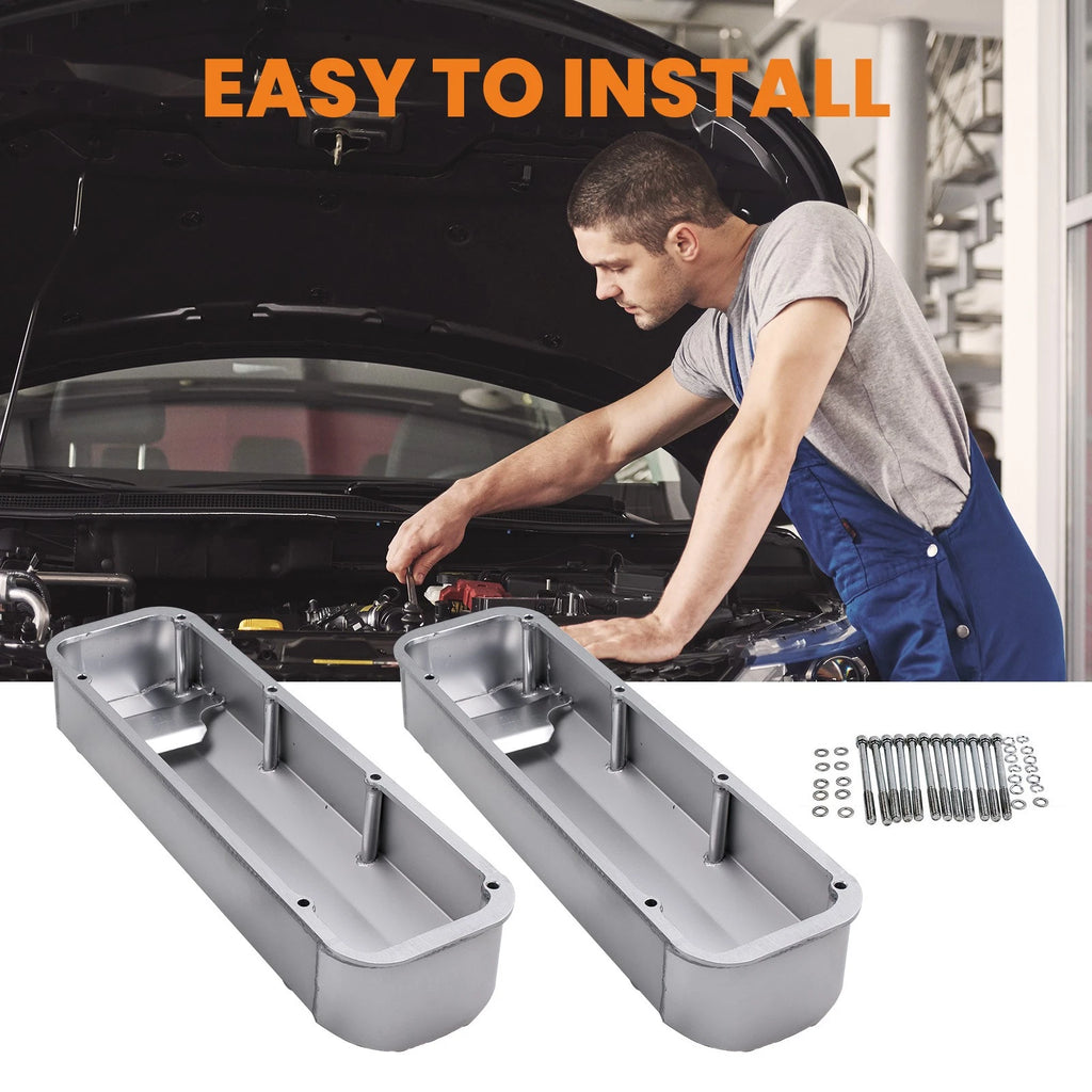 Aluminum Tall Valve Cover Kit for Ford Big Block V8 429 460 (1968–Present)