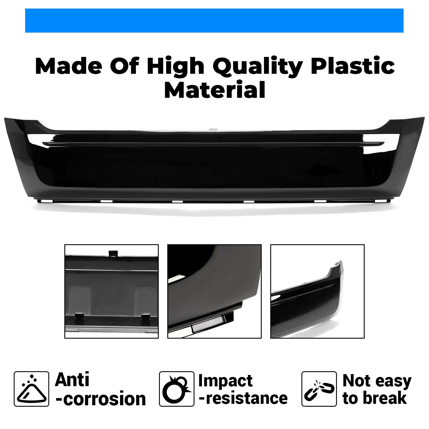 Front Lower Black Grille Bumper Moulding for Ford Edge (2011–2014)