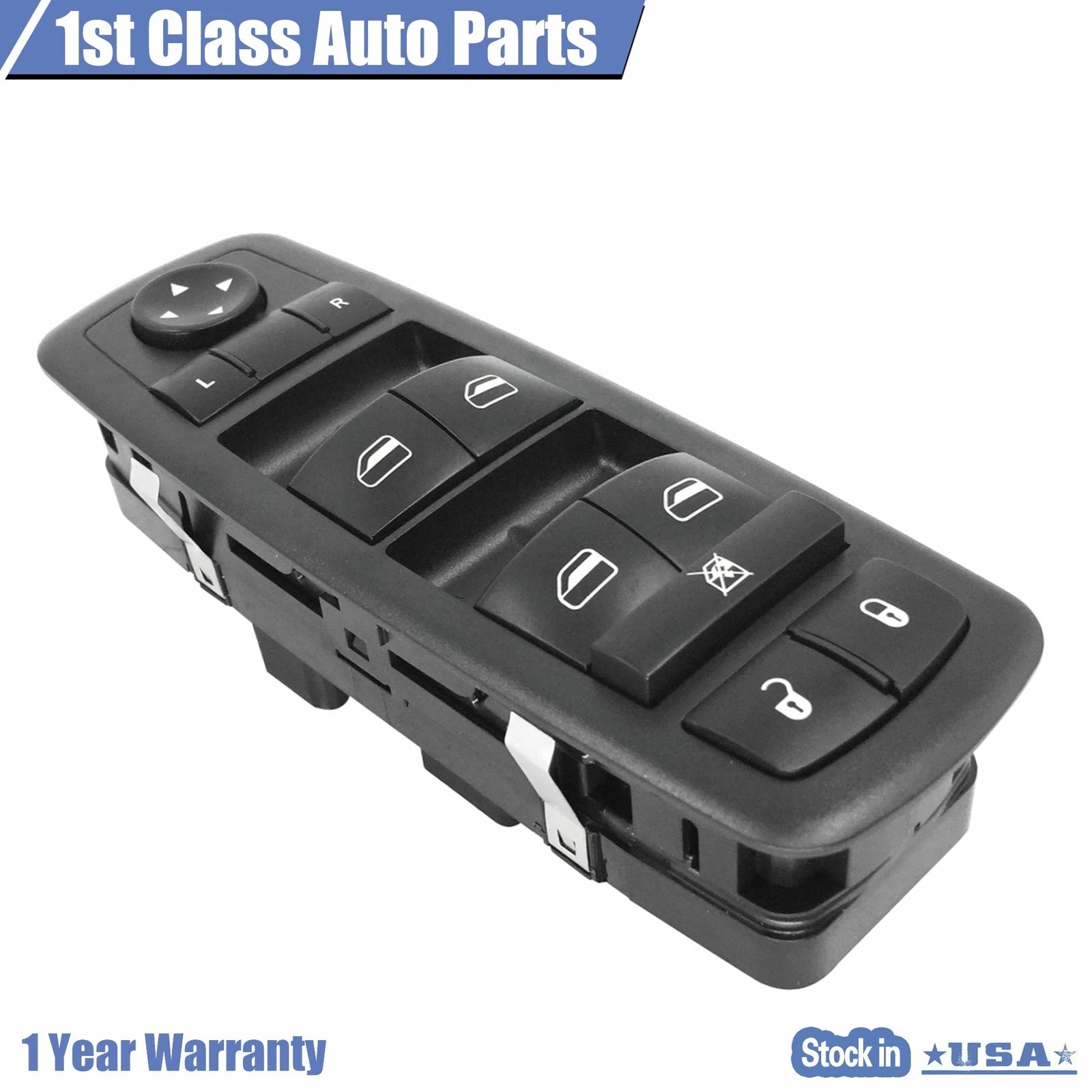 3-Pin Power Window Switch for Chrysler Town & Country, Dodge Grand Caravan (2008–2016)