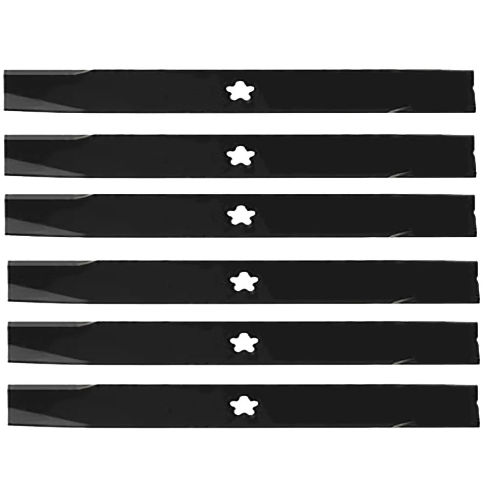 6 Pack High Lift Blade for Husqvarna 50" (Fits 532137380, 532-137380)