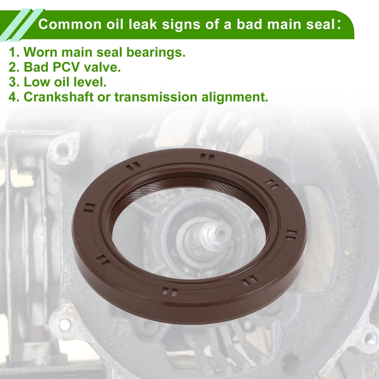 Crankshaft Oil Seal for Nissan Pathfinder 200SX 280ZX Van (1980–1989) No.13042-A8601
