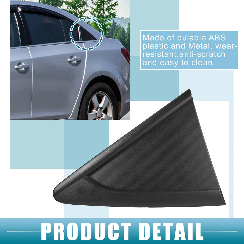 Left Rear Door Window Glass Triangle Trim Cover No. 95991480 for Chevrolet Cruze (2011–2019)