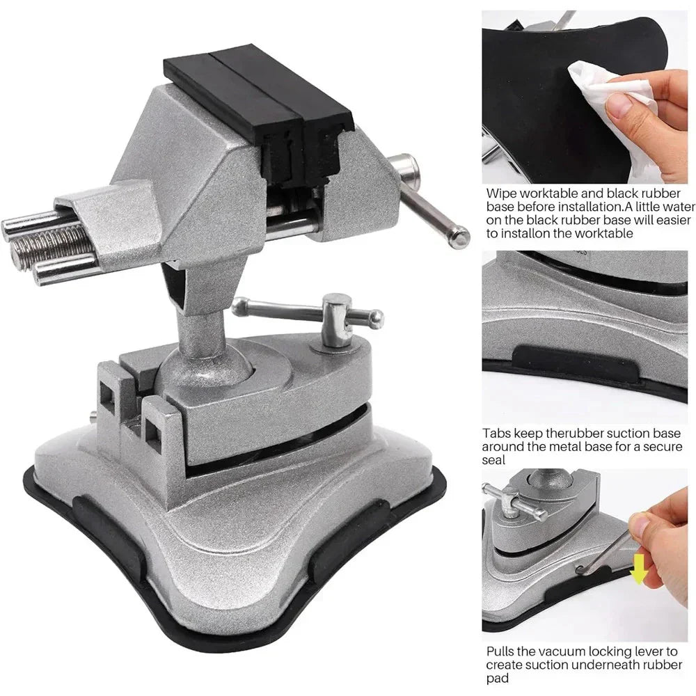 Universal Light Mini Table Vise 360�� Rotation Suction Cup Clamp