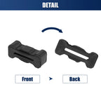 1 Pair Latch Bumpers for Chevrolet S10, GMC Sonoma (1994–2004) 15726082 Rubber Black