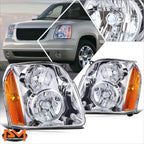 Headlight Assembly for GMC Yukon XL 1500 2500 (2007–2014) Amber Corner