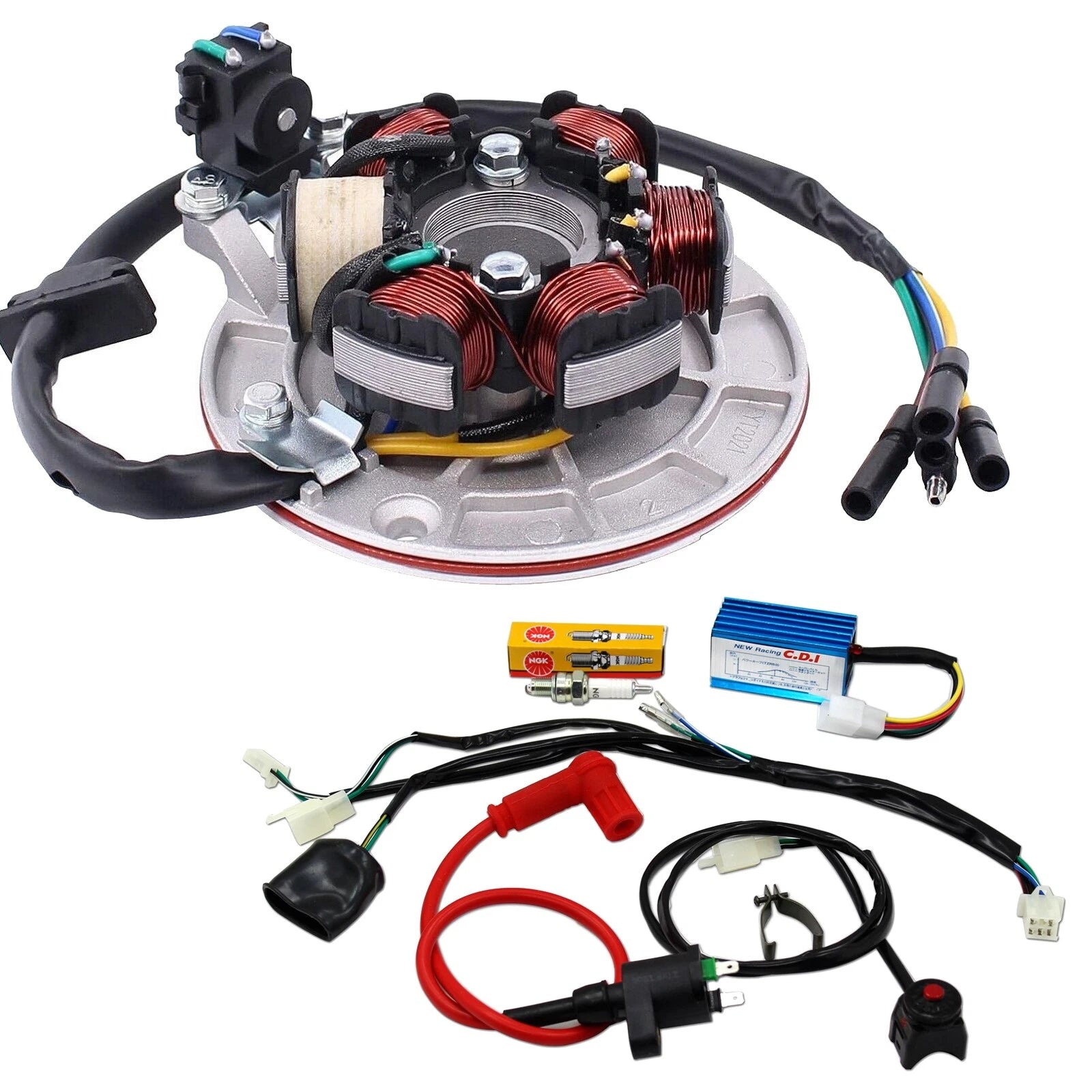 Magneto Stator CDI Wiring Coil Kit for 140cc Lifan Pit Dirt Bike (2010–2023)