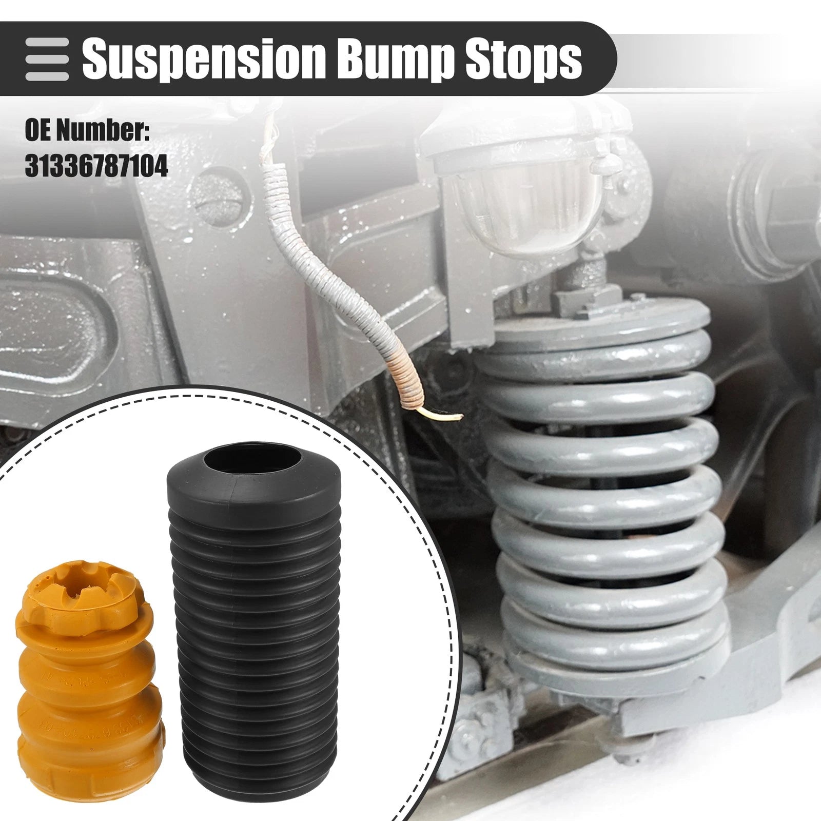 Set of 2 Front Suspension Bump Stop Shock Absorber Strut Boot Kit for BMW X3 X4 (2011–2021)