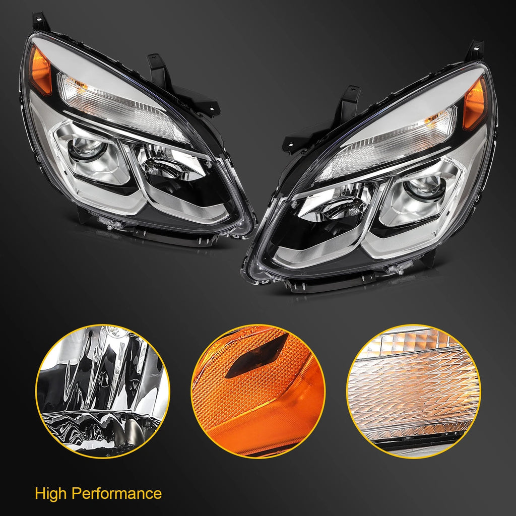 2X Projector Headlights for Chevrolet Equinox (2016–2017)