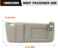 Passenger Side Sun Visor for Toyota Venza (2009–2016) Beige 74320-0T010