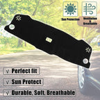 Car Dashboard Cover Black Polyester Non-slip Mat for Honda Vezel (2021-2023)