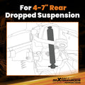 Rear Lowering Shocks for Chevy GMC C10 C15 (1973–1987) 4"-7" Drop