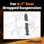 Rear Lowering Shocks for Chevy GMC C10 C15 (1973–1987) 4"-7" Drop