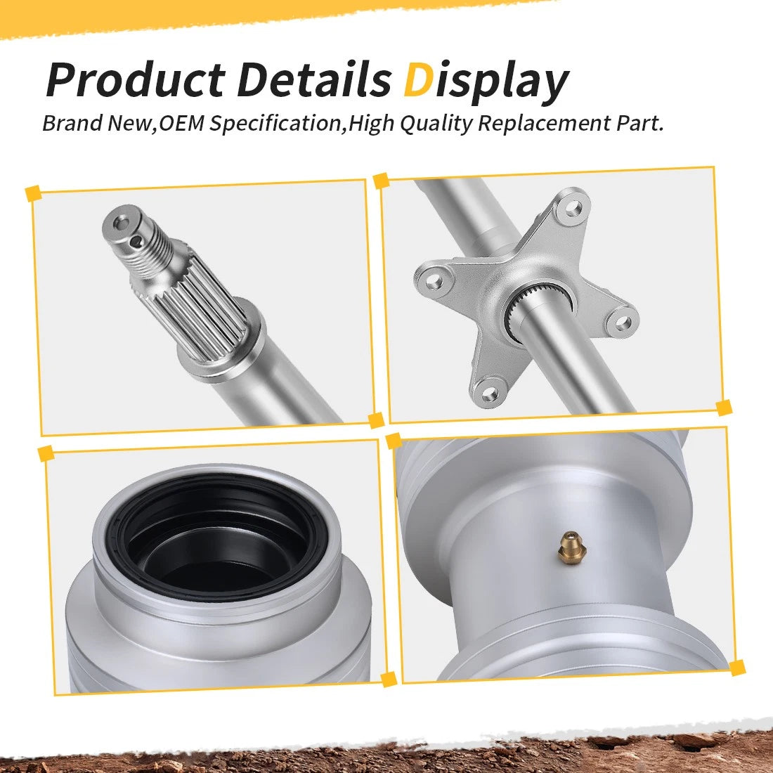 Rear Axle Shaft Wheel Hub Bearing Carrier for Honda TRX400EX (1999–2008)