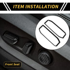 Set of 1 Carbon Fiber Seat Adjustment Button Panel for Toyota Tundra (2022–2024)