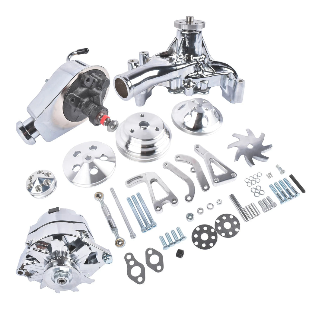 Pulley Kit for Chevy SBC 283 327 350 (1960–1986)
