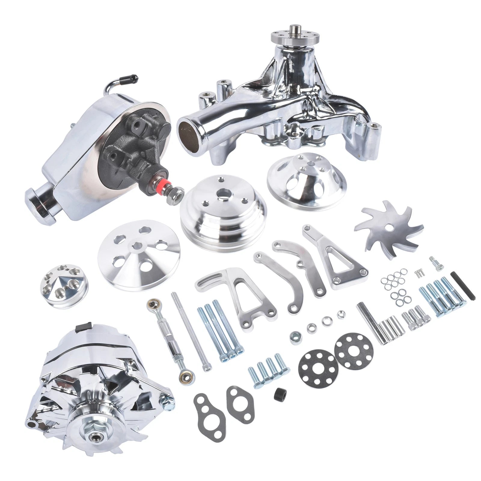 Pulley Kit for Chevy SBC 283 327 350 (1960–1986)