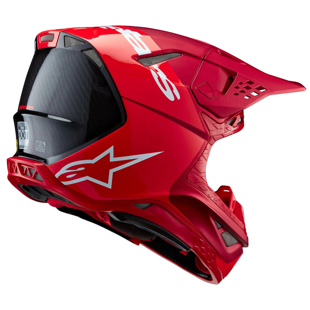 Alpinestars Supertech M10 Flood Helmet for Offroad Racing (Medium, Red)