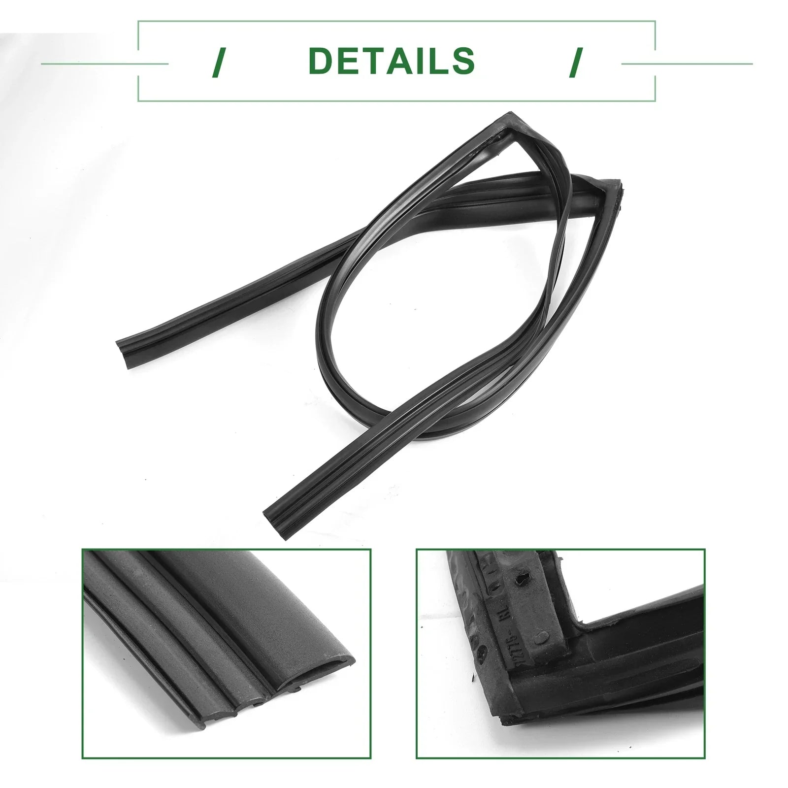 Rear Left Door Window Run Channel Seal Strip for Honda Accord (2003-2007)