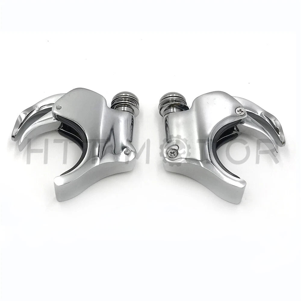 2X Windshield Clamps for Harley Dyna Street Bob XL1200X (2011–2023) Chrome