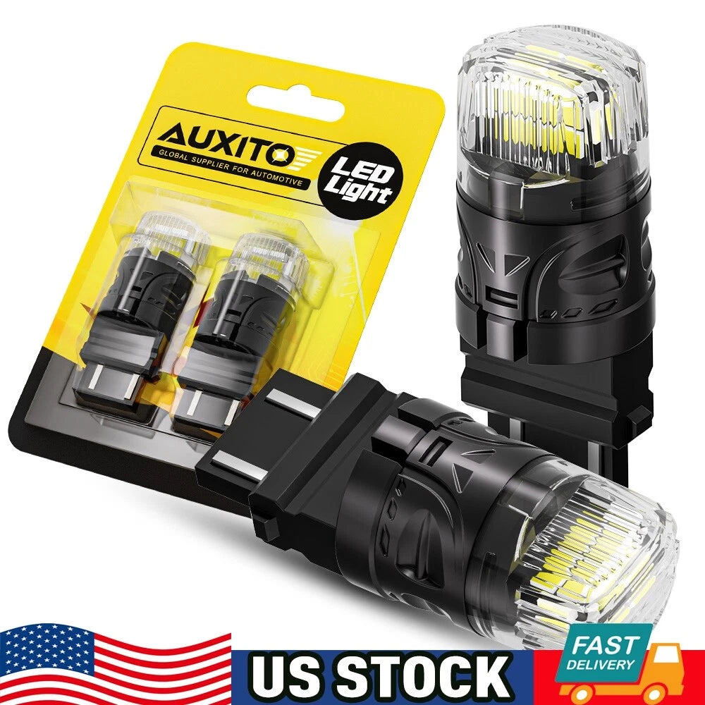 2X AUXITO 3157 3156 LED Reverse Tail Brake Turn Signal Bulb for