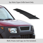 Upper Stainless Black Billet Grille Insert for Honda Element (2003-2006)