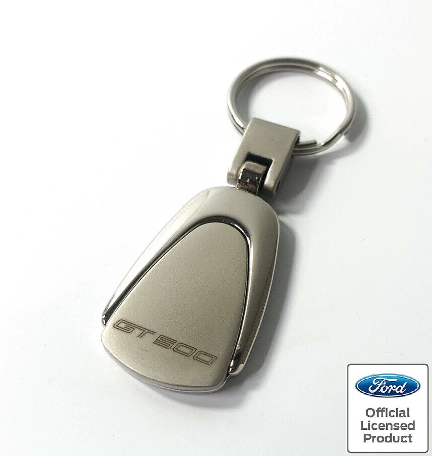 Key Fob Chain Teardrop Chrome Gunmetal for Shelby Mustang GT500 (2013–2014)