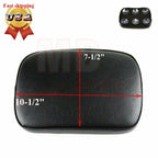 Rectangle Rear Pillion Passenger Seat 6 Suction Cup for Harley Softail Dyna Sportster