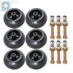 6 Pack Hardware Kit & Deck Wheel for Hustler Raptor (781567, 781708)
