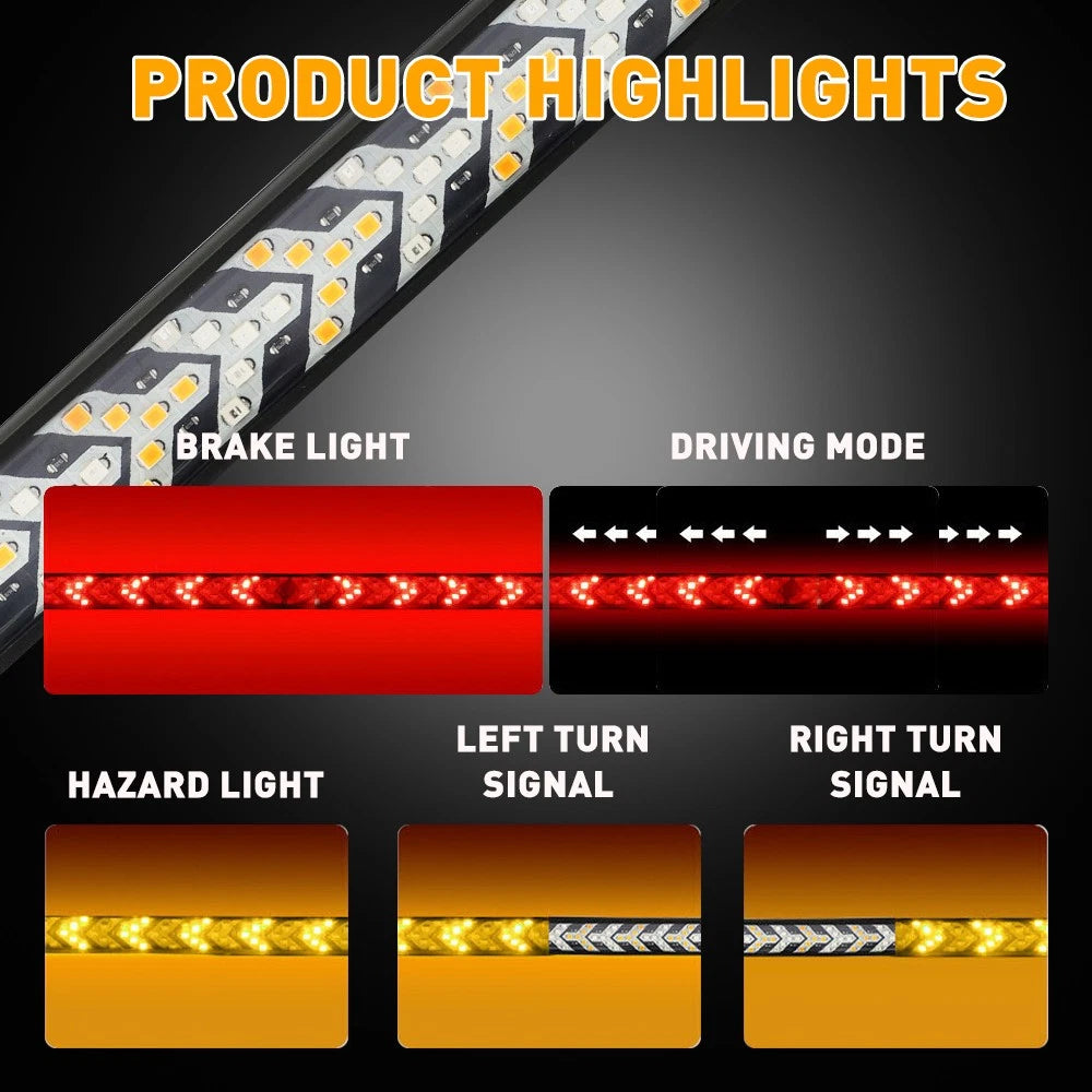 60" LED Tailgate Light Bar for Trucks (Fits Most Models)