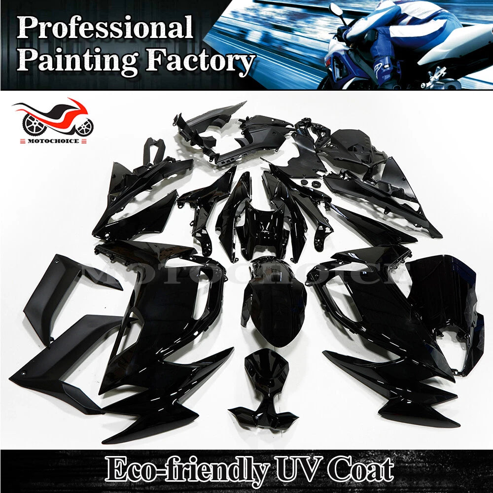 Gloss Black Fairing Kit for Kawasaki Ninja 650 (2020–2025) ABS Bodywork