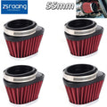 Set of 4 High Flow Air Filters for Motorcycle (55mm)