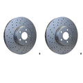 Set of 2 Hella Front 342mm Disc Brake Rotors for W205 C300 C350e C400