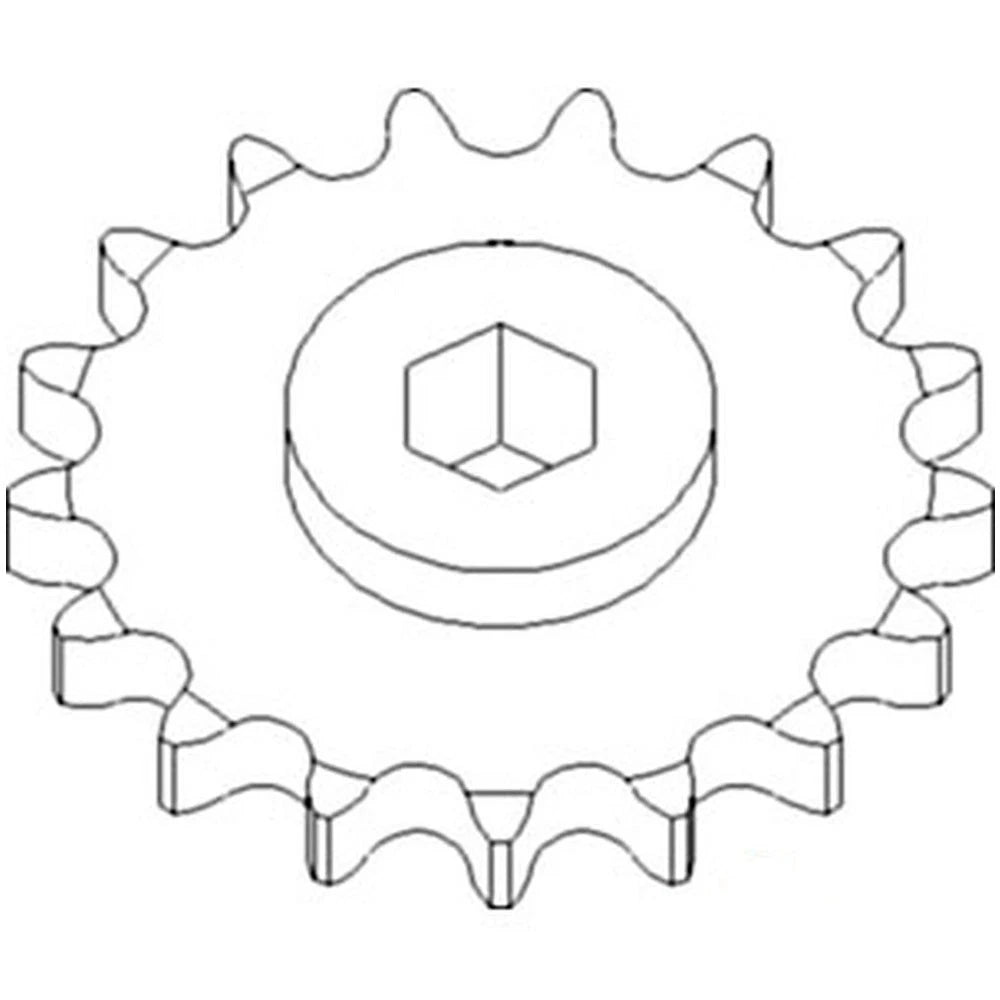 17 Tooth Sprocket for AH215495 (Row Unit, 80 Chain)