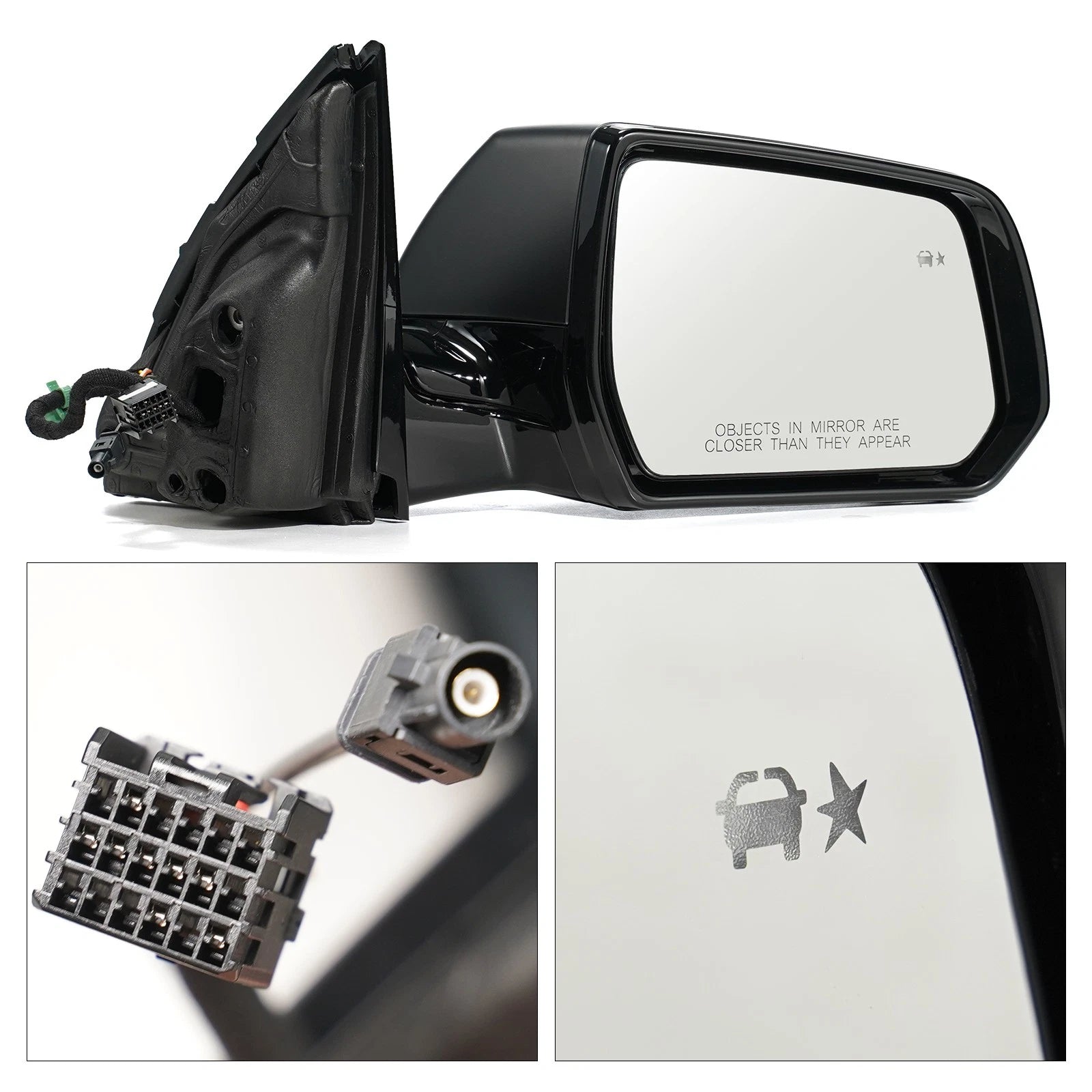 Side Mirror with Turn Signal & Camera for Chevy Traverse (2020–2021) 8 Pin