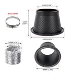 Turbo Air Intake Pipe for Universal Car Front Bumper (Universal)