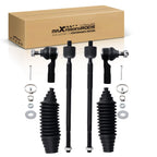 6pcs Front Tie Rod Ends & Boots Kit for Toyota Corolla Prizm RAV4 1993 1994-2002