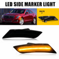 2X Amber LED Smoke Lens Side Marker Signal Light for Cadillac XT5 (2017–2024)