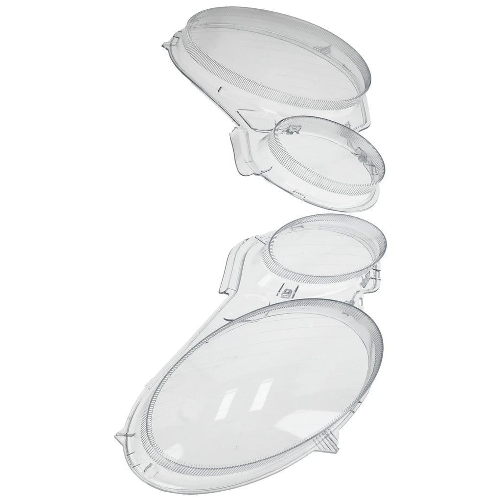 Pair Headlight Lens Cover for Mercedes Benz E240 E200 E350 W211 (2002–2008) Clear