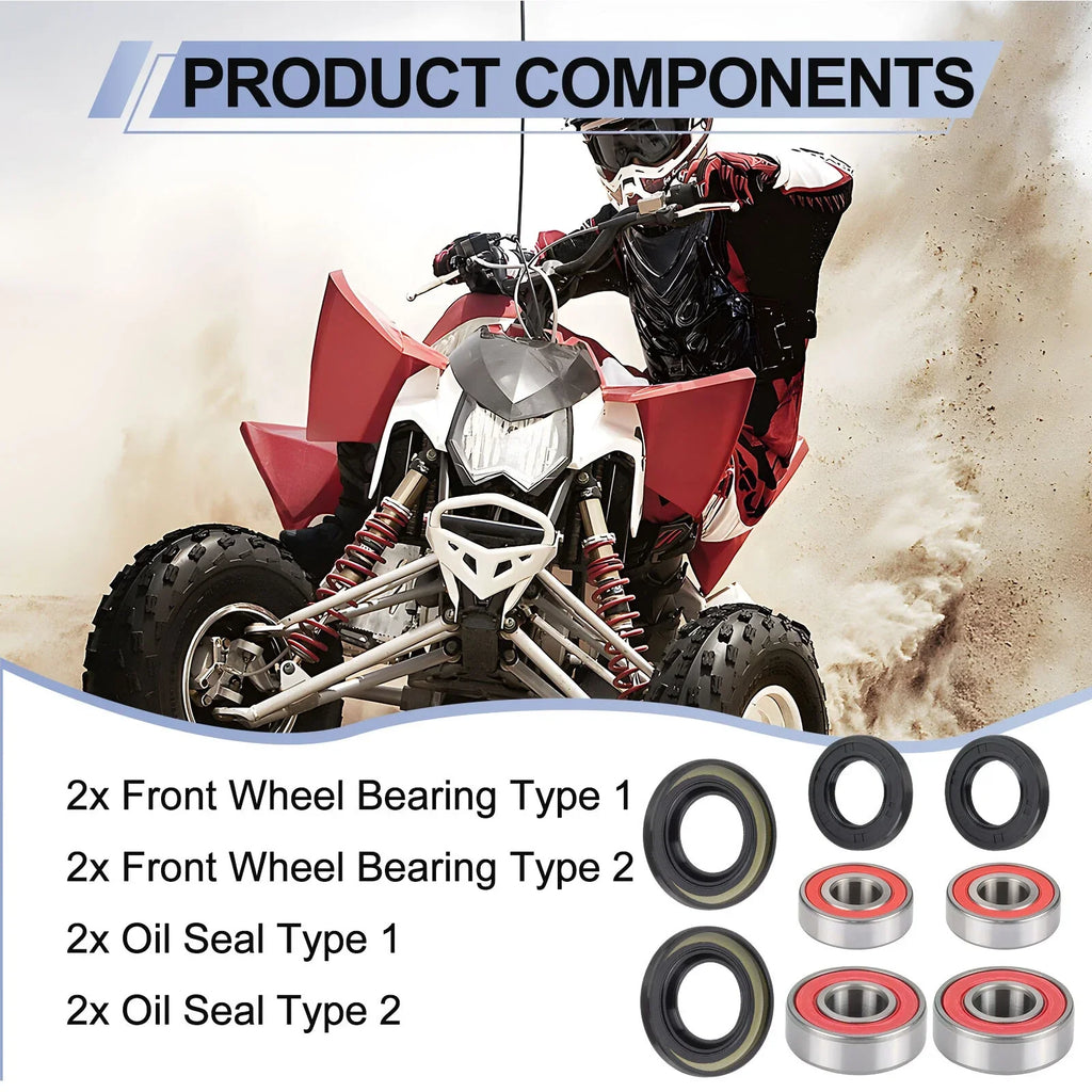 Front Wheel Bearings & Seals Kit for Polaris Outlaw 500 (2006–2007)