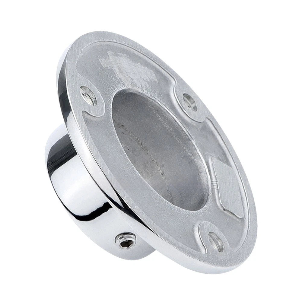 Boat Deck Handrail Mounting Fitting 316 Stainless Steel 38mm 90 Degree