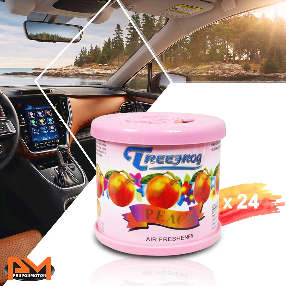 Air Freshener for Car/Office - Peach Scent (80g)