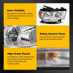 Right Side Chrome Amber Headlight for Ram 2500 3500 (2019–2024)