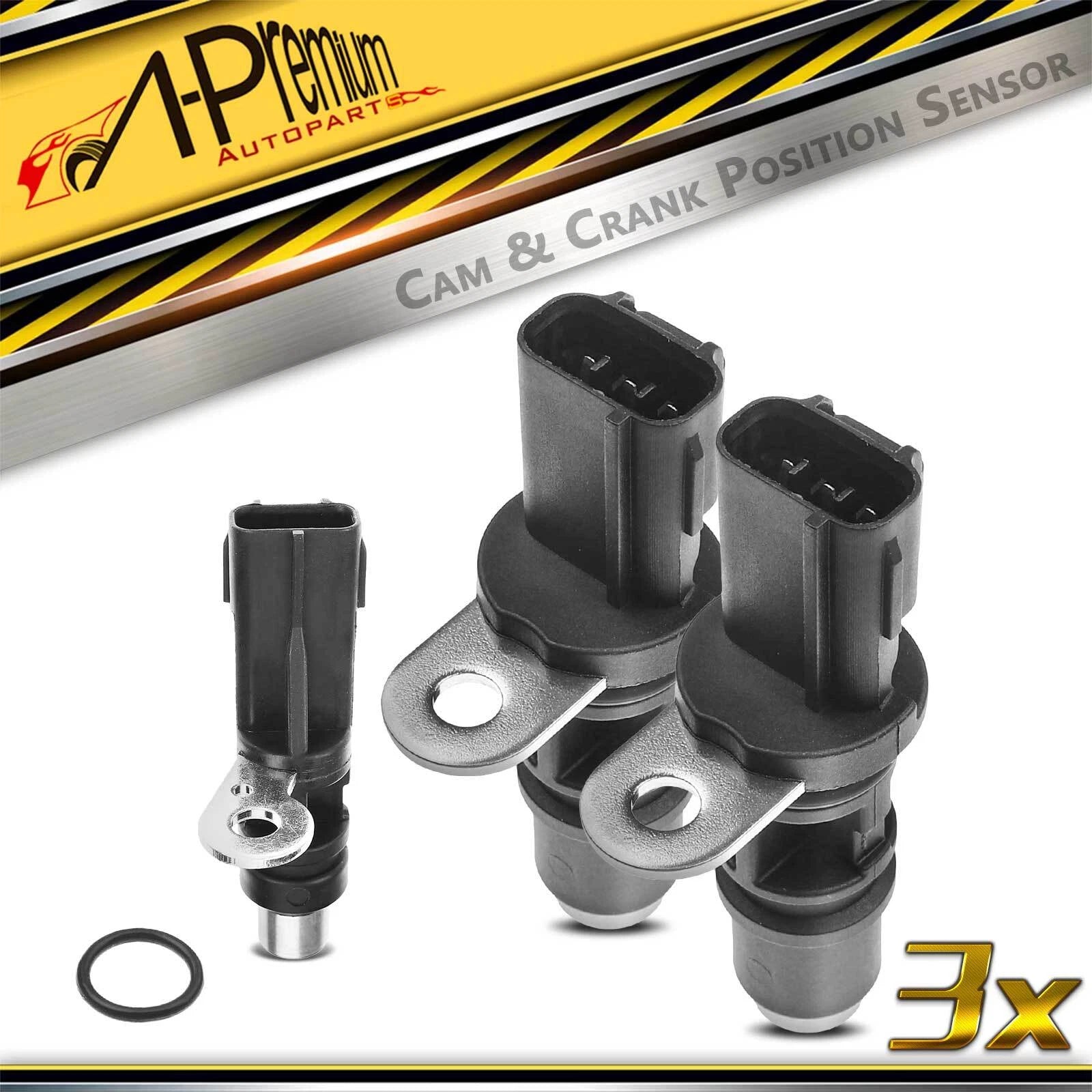 2Pcs Camshaft Crankshaft Position Sensor for Jeep Commander (2006–2010)