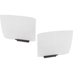 Set of 2 Rear Door Glasses for Sedan Left Right Pair